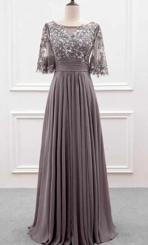 gray mother of the bride dresses